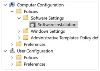 Find the GPO Software Installation Path